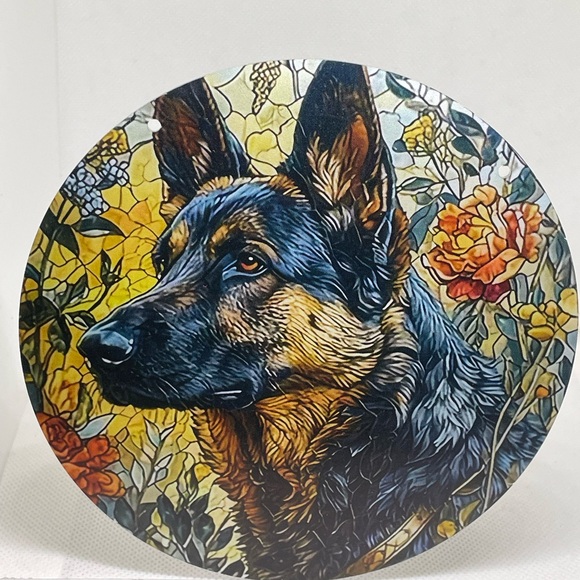 Suncatcher Acrylic Decorative German Shepherd Dog 6” Home Cabin Decor Gift Idea - Picture 1 of 3